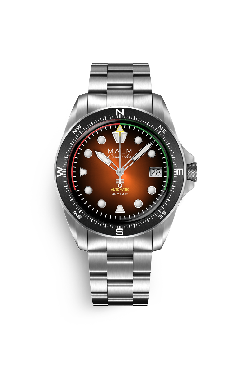 Commander Storm Orange Automatic 42 MALM Watches MALM watches