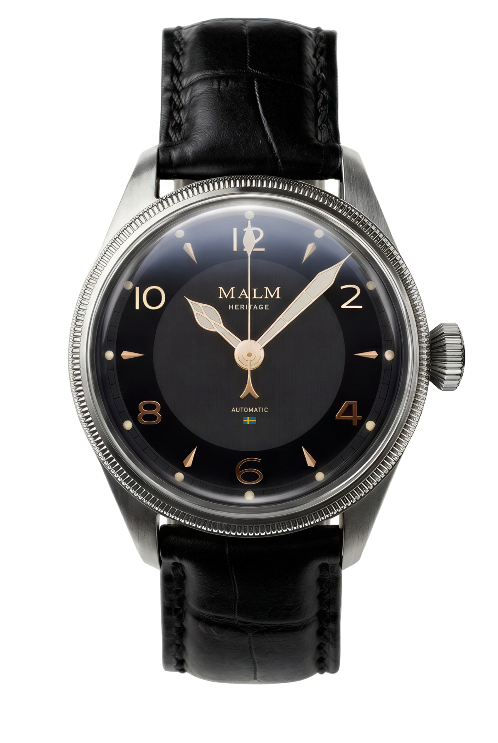 MALM Watches Heritage 39 Black Swiss Automatic