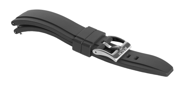 ACE Pilot Rubber Strap Svart 22 mm