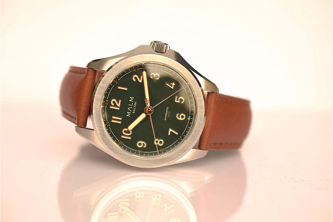 DALTON GREEN UTC AUTOMATIC 38 | MALM Watches – MALM watches