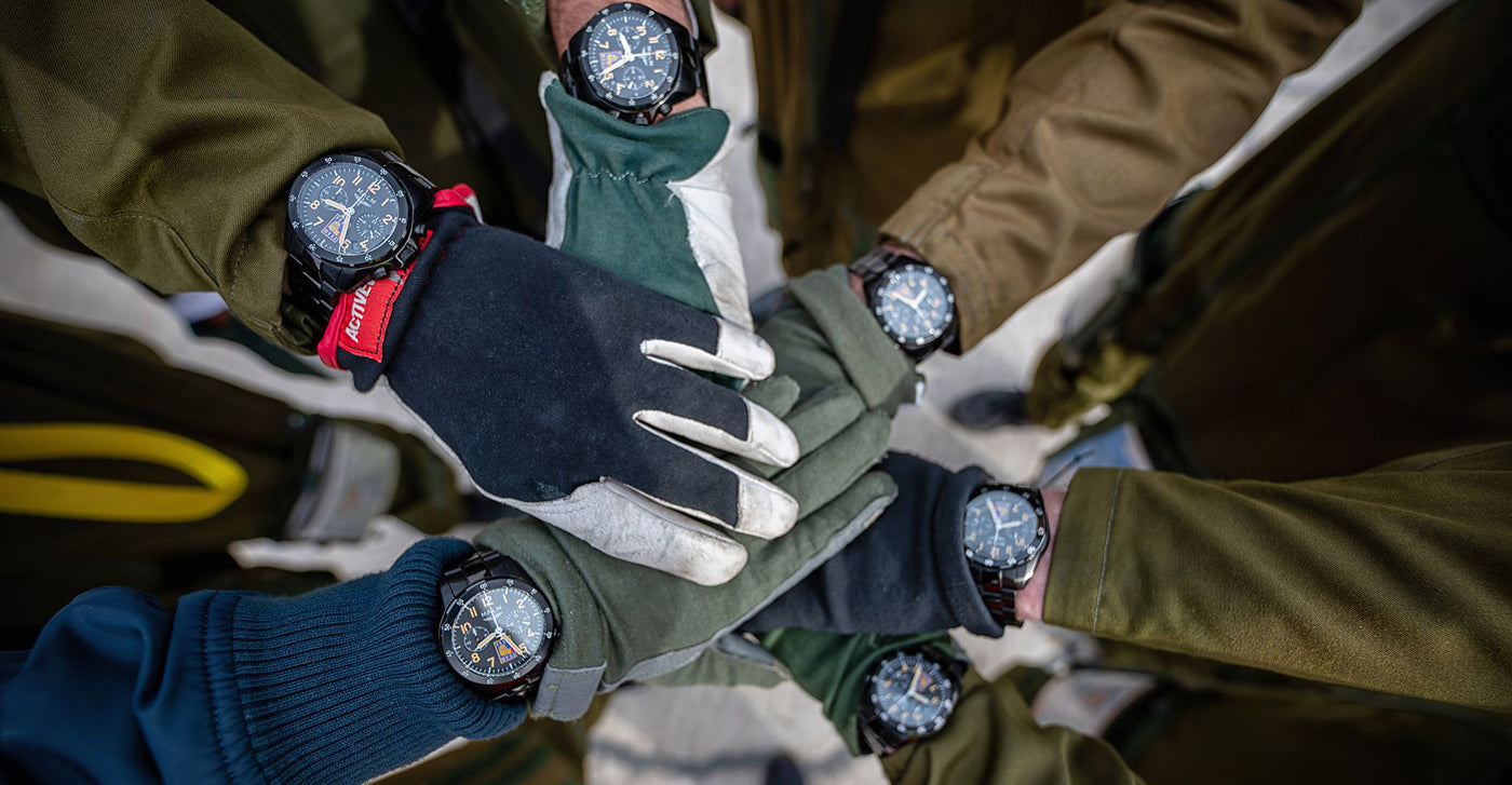 team i svensk militär som bär klockor från malm watches