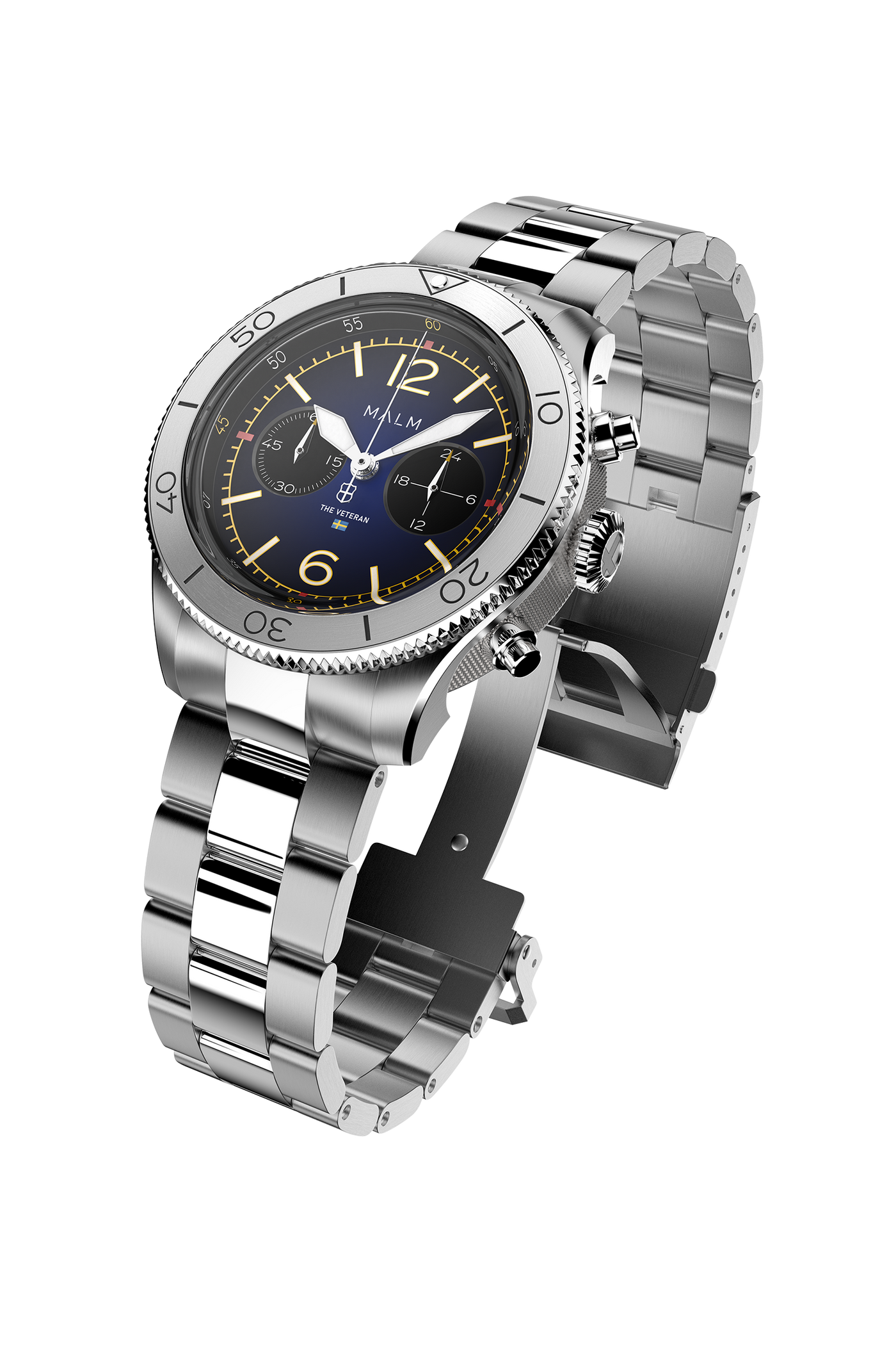 ACE Pilot Black Chronograph 44